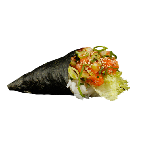 Temaki spicy salmon