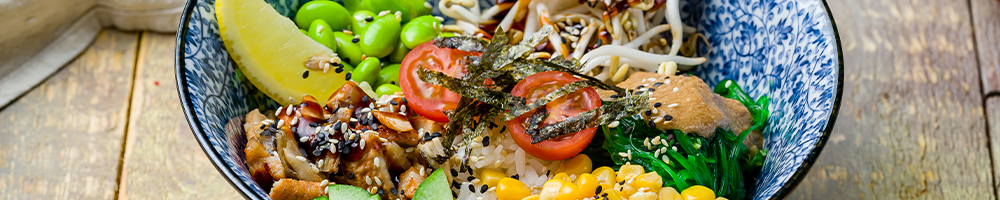 Tousjee original vegan poké bowls