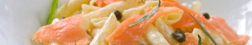 Pasta's met vis