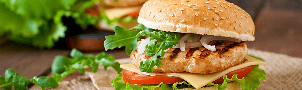Crunchy chicken burgers by the Burger Brothers