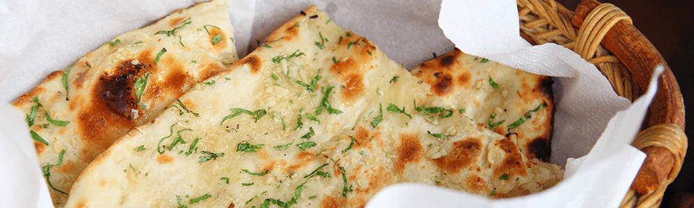 Naan brood en rijst