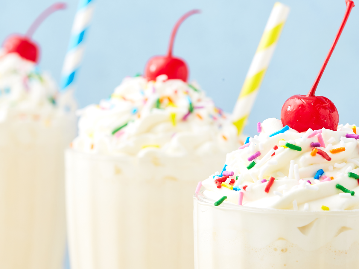 Milkshake smoothie en ijs